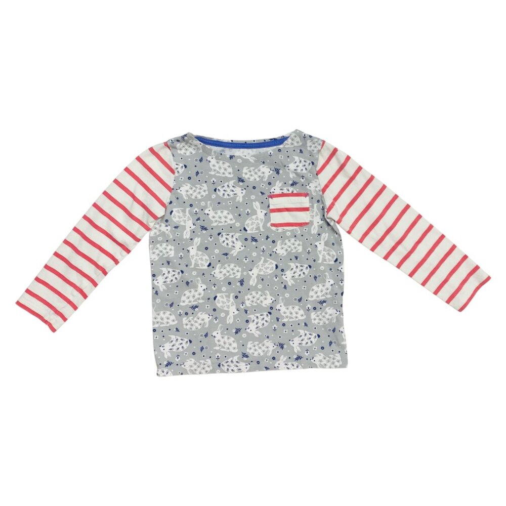 Mini Boden, 3/4 Years, l/s cotton tee shirt, Bunnies